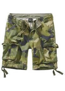 Stoffhose BRANDIT "Brandit Herren Urban Legend Cargo Shorts", Herren, Gr. 7XL, US-Gr&ouml;&szlig;en, swedish camo, 65% Polyester, 35% Baumwolle, normal, Hosen Stoffhose