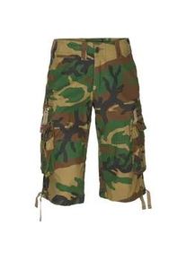 Shorts MOLECULE "Molecule Cargo Shorts 3/4 BAGGY", Herren, Gr. S, Normalgr&ouml;&szlig;en, woodland, Obermaterial: 100% Baumwolle, Hosen Shorts