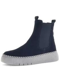 Chelseaboots Gabor "Chelsea Boot", Damen, Gr. 38, blau, Schuhe Chelseaboots