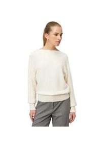 Strickpullover Zero "Damen mit U-Boot Ausschnitt", Damen, Gr. 44, eggnog, Strick, Obermaterial: 49% Polyester, 21% Polyester, 15% Polyamid, 8% Polyacryl, 5% Wolle, 2% Elasthan, aufgeraut, figurumspielend normal, U-Boot-Ausschnitt, B&uuml;ndchen krempelbar, Pullover Strickpullover, Plain/ohne Details