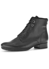 Schn&uuml;rstiefelette Gabor "Schn&uuml;rstiefelette", Damen, Gr. 38, schwarz, Schuhe Schn&uuml;rstiefelette
