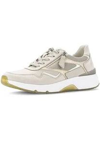 Sneaker Gabor "Sneaker low", Damen, Gr. 40,5, beige, Schuhe Sneaker