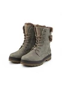 Stiefel Tom Tailor "Tom Tailor Boots", Damen, Gr. 37, mud, unifarben, Schuhe Stiefel