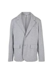 Funktionsmantel Urban Classics "Urban Classics Herren Terry Blazer", Herren, Gr. L, grau, 65% Baumwolle, 35% Polyester, M&auml;ntel