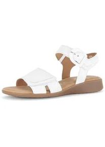 Riemchensandale Gabor "Riemchensandale", Damen, Gr. 35,5, wei&szlig;, Schuhe Riemchensandale
