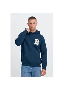 Kapuzenpullover Blend "BHBader", Herren, Gr. 3XL, blau (marineblaus), Sweatware, 60% Baumwolle, 40% Polyester, unifarben, normal normal, ohne Ausschnitt, Pullover Kapuzenpullover, Stilvoller Hoodie mit Kapuze