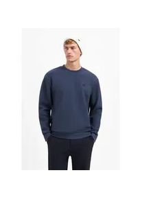 Sweater NO EXCESS "NO EXCESS Strukturierter Pullover", Herren, Gr. L, night, 70% Baumwolle, 28% Polyester, 2% Elasthan, Sweatshirts Sweater