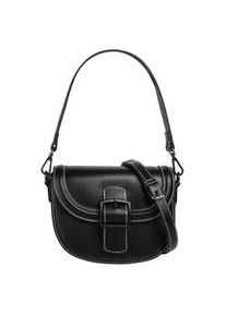 Umh&auml;ngetasche Bugatti "ZITA", Damen, Gr. B/H/T: 21cm x 14cm x 8cm onesize, schwarz, Polyurethan (PU), clean, Taschen Umh&auml;ngetasche