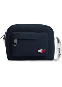 Tommy Hilfiger Umh&auml;ngetasche TOMMY JEANS "TJW ESS DAILY CROSSOVER", Damen, Gr. B/H/T: 21cm x 16cm x 5,5cm, nachtblau, Textil, Taschen Umh&auml;ngetasche, Damen Schultertasche, Handtasche mit kontrastfarbigem Logo-Aufn&auml;her