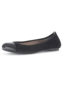 Ballerina Gabor "Eleganter Ballerina", Damen, Gr. 38,5, schwarz, Schuhe Ballerina