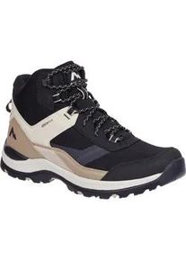 Wanderschuh MCKINLEY "Kona VI MID AQX M", Herren, Gr. 47, schwarz (schwarz night, braun li), Synthetik, Schuhe Wanderschuh, wasserdicht