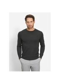 Rundhalspullover OLYMP, Herren, Gr. M, anthrazit, Strick, Obermaterial: 85% Schurwolle, 15% Seide, regular fit normal, Rundhals, Rippb&uuml;ndchen, Pullover Rundhalspullover