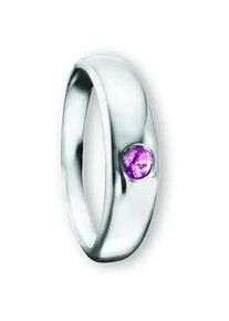 Kettenanh&auml;nger ONE ELEMENT "Rubin Taufring Anh&auml;nger aus 925 Silber", silber, Schmuckanh&auml;nger, M&auml;dchen, Silber 925 (Sterlingsilber), Kettenanh&auml;nger, Fein gefertigt &ndash; ein Zeichen mit besonderer Bedeutung