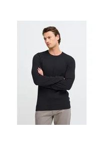 Strickpullover Blend "BHRedhill", Herren, Gr. XXL, schwarz, Feinstrick, 100% Baumwolle, Strukturmuster, Basic, regular fit normal, Rundhals, eingesetzt, Pullover Strickpullover, Stilvoller Strickpullover