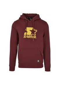Rundhalspullover STARTER Black Label "Starter Black Label Herren Starter The Classic Logo Hoody", Herren, Gr. S, port, 65% Baumwolle, 35% Polyester, mehrfarbig, loose fit, ohne Ausschnitt, Pullover Rundhalspullover