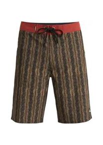 Boardshorts Quiksilver "Surfsilk Straight 20", Herren, Gr. 34L, schwarz horizons, Obermaterial: 88% Microfaser, 12% Elasthan;, Hosen