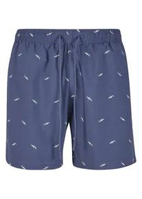 Badeshorts Urban Classics "Urban Classics Herren Embroidery Swim Shorts", Herren, Gr. S, US-Gr&ouml;&szlig;en, vintageblau, frostmint, 100% Polyester, Badehosen Badeshorts