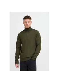 Troyer Blend "BHPullover", Herren, Gr. L, forest night, 78% Viskose, 22% Polyester, unifarben, regular fit, ohne Ausschnitt, eng, Pullover Troyer, Stilvoller Troyer mit Rei&szlig;verschluss