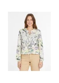 Langarmshirt Ragwear "ONELIA PRINT", Damen, Gr. L, beige (ivory), Jersey, Obermaterial: 50% Baumwolle, 50% Modal, bedruckt, gemustert, normal, Rundhals, Shirts Langarmshirt