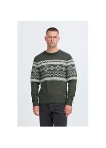 Strickpullover Blend "BHNohr", Herren, Gr. XXL, charcoal mix, Grobstrick, 100% Polyacryl, normal normal, Rundhals, Pullover Strickpullover, Klassischer Norweger Grobstrickpullover