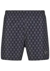 Badeshorts Karl Kani "Karl Kani Signature Monogram Aop Swim Shorts", Herren, Gr. XS, US-Gr&ouml;&szlig;en, schwarz, 100% Polyester, Badehosen Badeshorts