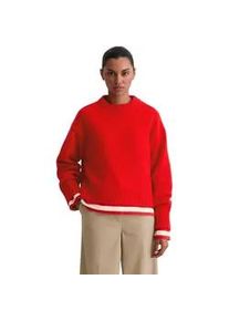 Marc O'Polo Strickpullover MARC O'POLO "mit exklusivem Tragekomfort", Damen, Gr. S, bright rot, Obermaterial: 100% Kaschmir, unifarben, Rundhals, Pullover Strickpullover