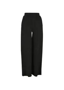 Jogginghose Urban Classics "Urban Classics Damen Ladies Straight Rib Terry Pants", Damen, Gr. M, US-Gr&ouml;&szlig;en, schwarz, 100% Baumwolle, unifarben, loose fit, Hosen Jogginghose