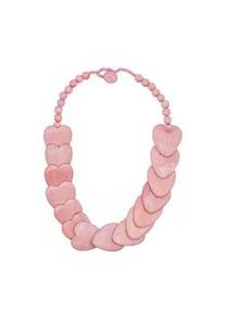 Kette mit Anh&auml;nger "Warmherz", Damen, Gr. onesize, Holz, rosa, Collezione Alessandro, Basic, Halsketten, mit rosa Herzen aus Holz