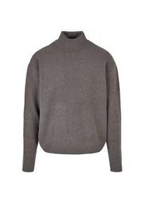 Rundhalspullover Urban Classics "Urban Classics Herren Oversized Roll Neck Sweater", Herren, Gr. 3XL, asphalt, 85% Polyacryl, 13% Polyester, 2% Elasthan, unifarben, oversize, Rundhals, Pullover Rundhalspullover