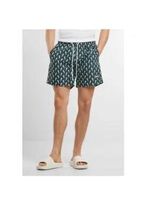Badeshorts Urban Classics "Urban Classics Herren Pattern Swim Shorts", Herren, Gr. XXL, US-Gr&ouml;&szlig;en, schwarzgr&uuml;nseahorse, 100% Polyester, Badehosen Badeshorts