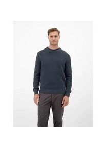 Rundhalspullover Lerros, Herren, Gr. 3XL, classic navy, Strick, Obermaterial: 100% Baumwolle, unifarben, normal h&uuml;ftbedeckend, Rundhals, Flachstrickb&uuml;ndchen, Pullover Rundhalspullover, in sportiver Struktur