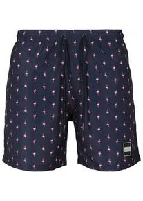 Badeshorts Urban Classics "Urban Classics Herren Pattern Swim Shorts", Herren, Gr. 4XL, US-Gr&ouml;&szlig;en, flamingo, 100% Polyester, Badehosen Badeshorts