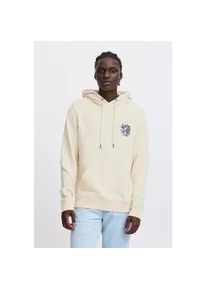 Kapuzenpullover Blend "BHJas", Herren, Gr. XXL, beige (bleached sand), Sweatware, 50% Baumwolle, 50% Polyester, bedruckt, Basic, normal normal, ohne Ausschnitt, Pullover Kapuzenpullover, L&auml;ssiger Hoodie mit R&uuml;ckenprint und Kapuze