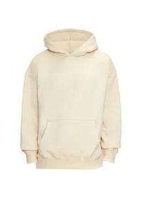 Kapuzenpullover DROPSIZE "Dropsize HEAVY OVERSIZE HD LOGO HOODIE", Herren, Gr. XS, wei&szlig;cap gray, 70% Baumwolle, 30% Polyester, unifarben, oversize, ohne Ausschnitt, Pullover Kapuzenpullover