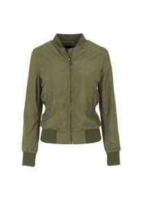 Allwetterjacke Urban Classics "Urban Classics Damen Ladies Light Bomber Jacket", Damen, Gr. XL, olive, 100% Polyester, unifarben, normal, Rundhals, Jacken