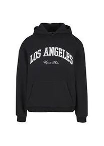 Kapuzenpullover "Upscale by Mister Tee L.A. College Fluffy Hoody", Herren, Gr. XL, schwarz, 100% Baumwolle, UPSCALE BY Mister Tee, mehrfarbig, loose fit, ohne Ausschnitt, Pullover Kapuzenpullover