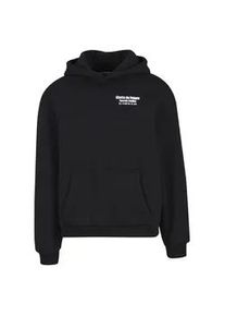 Kapuzenpullover "Upscale by Mister Tee Ghetto de France Fluffy Hoody", Herren, Gr. XL, schwarz, 100% Baumwolle, UPSCALE BY Mister Tee, mehrfarbig, loose fit, ohne Ausschnitt, Pullover Kapuzenpullover