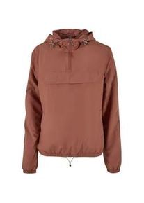 Langmantel Urban Classics "Urban Classics Damen Ladies Basic Pull Over Jacket", Damen, Gr. XS, terracotta, 100% Polyester, M&auml;ntel