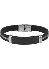 Adelia&acute;s Armband ADELIA ́S "Damen Armband &ndash; Silikonarmband aus Edelstahl 21 cm", schwarz, Armb&auml;nder, Damen, 21cm, Edelstahl, Armband, Zum Verschenken &ndash; ideal zum Muttertag