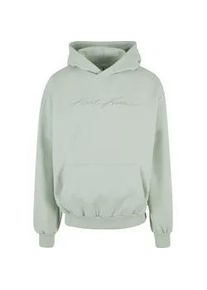 Kapuzenpullover Karl Kani "Karl Kani Herren", Herren, Gr. L, lightmint, 100% Baumwolle, oversize, ohne Ausschnitt, Pullover Kapuzenpullover