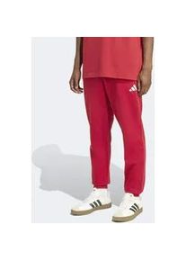Sporthose Adidas SPORTSWEAR "ESSENTIALS FEELCOZY", Herren, Gr. 3XL, N-Gr, active maroon, wei&szlig;, Obermaterial: 70% Baumwolle, 30% Polyester, Hosen Sporthose