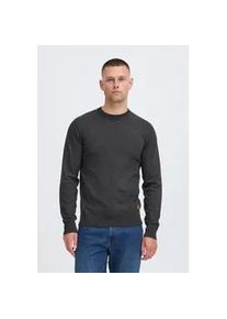 Strickpullover Blend "BHFinn", Herren, Gr. M, charcoal mix, Feinstrick, 70% Baumwolle (Recycled), 30% Polyester (Recycled), unifarben, normal normal, Rundhals, Pullover Strickpullover, Stilvoller Strickpullover