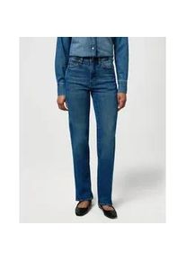 Straight-Jeans Wrangler, Damen, Gr. 28, L&auml;nge 34, cowboy_crest, Denim/Jeans, Obermaterial: 99% Baumwolle, 1% Elasthan, unifarben, straight fit lang, Jeans Straight-Jeans, im Five-Pocket Style