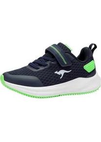 Sneaker Kangaroos "K-RDK FAM EV", Damen, Gr. 37, dk navy, lime, Mesh, Synthetik, Schuhe Sneaker