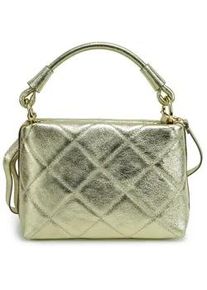 Henkeltasche Harpa "ADEA", Damen, Gr. B/H/T: 26,5cm x 18cm x 26,5cm, goldfarben, Leder, kariert, unifarben, Taschen, mit diamantf&ouml;rmigen Ziern&auml;hten