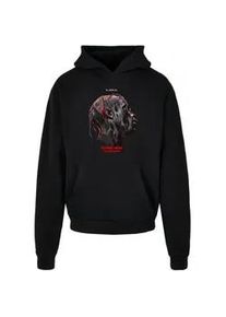 Kapuzenpullover "Upscale by Mister Tee Herren Flying High Heavy Oversize Hoodie", Herren, Gr. L, schwarz, 100% Baumwolle, UPSCALE BY Mister Tee, mehrfarbig, oversize, ohne Ausschnitt, Pullover Kapuzenpullover