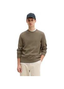 Marc O'Polo Rundhalspullover MARC O'POLO "aus reiner Bio-Baumwolle", Herren, Gr. XL, frozen taupe, Obermaterial: 100% Baumwolle, unifarben, Rundhals, Pullover Rundhalspullover