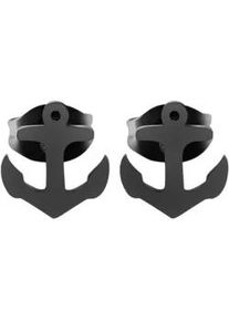 Adelia&acute;s Paar Ohrh&auml;nger ADELIA ́S "Damen Ohrringe &ndash; Ohrstecker aus Edelstahl", Damen, Gr. Damen, Edelstahl, schwarz, Ohrringe, Ideal als Geschenk &ndash; dezent und elegant