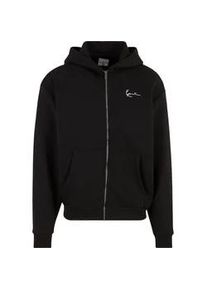 Sweatjacke Karl Kani "Karl Kani Karl Kani Chest Signature Essential OS Zip Hoodie", Herren, Gr. M, schwarz, 65% Baumwolle, 35% Polyester, Sweatjacken Sweatjacke