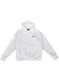 Kapuzenpullover DROPSIZE "Dropsize HEAVY OVERSIZE HUSTLE CLUB HOODIE", Herren, Gr. XS, cream wei&szlig;, 70% Baumwolle, 30% Polyester, mehrfarbig, oversize, ohne Ausschnitt, Pullover Kapuzenpullover